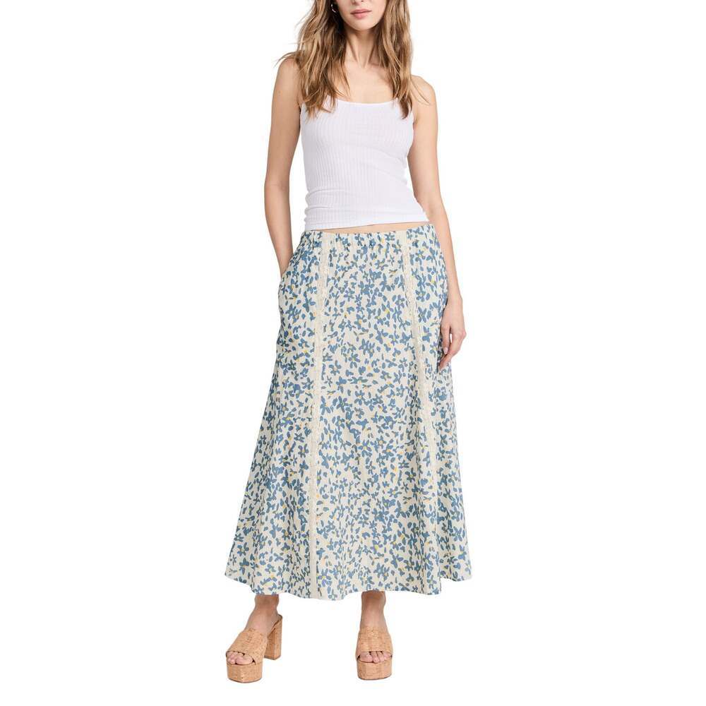 Velvet Floral Multi Kona Skirt Size L